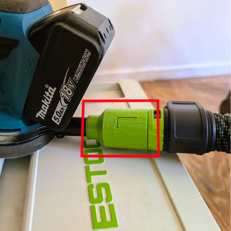 Makita 22mm-Adapter DBO180Z für Festool-Staubsauger
